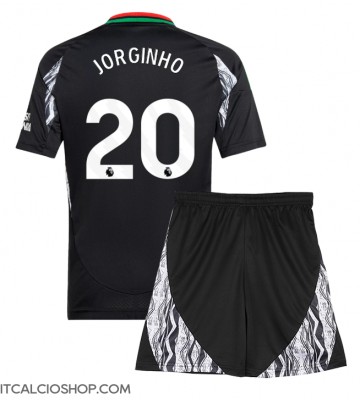 Arsenal Jorginho Frello #20 Seconda Maglia Bambino 2024-25 Manica Corta (+ Pantaloni corti)